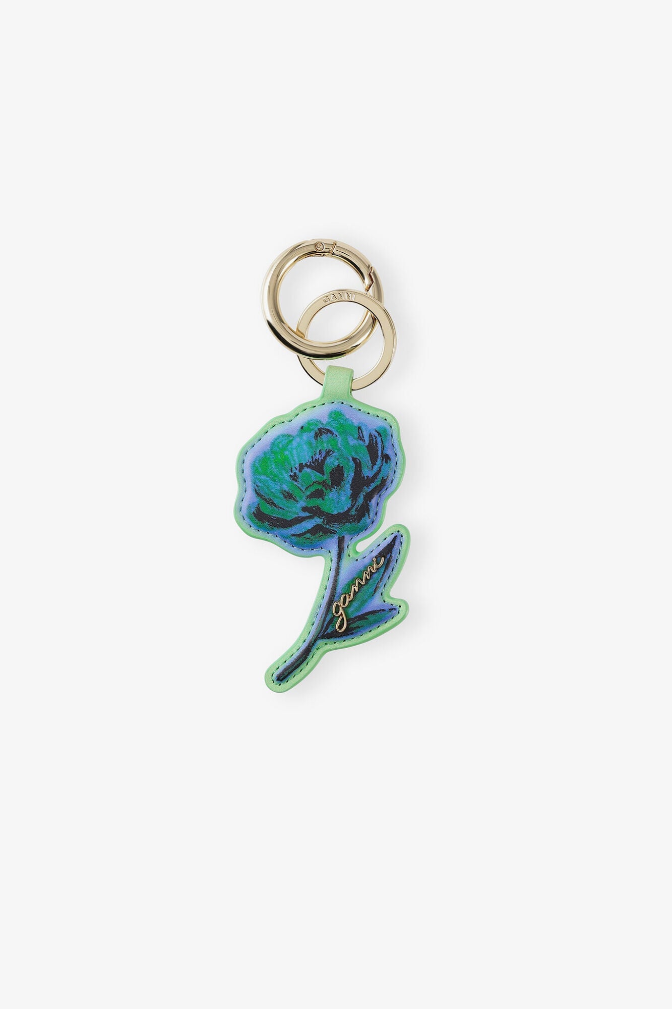 Flower Keyring | Stone Green
