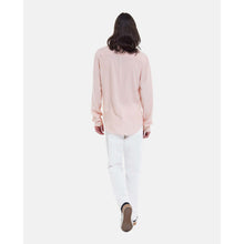 Flowing Light Shirt With Cuban Collar | Men | Pink