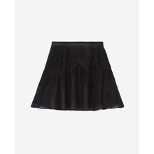 Flowing Short Polka Dot Print Skirt | Women | Black