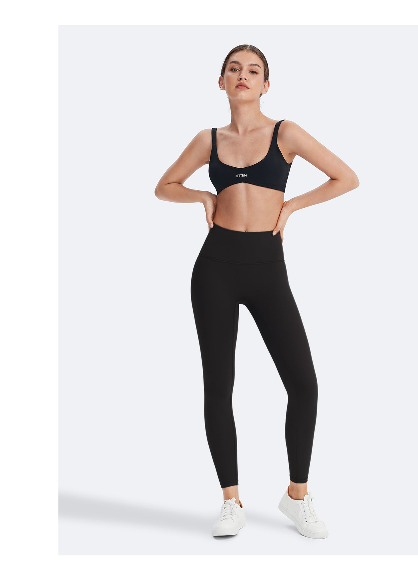 Form-Fitting Sports Bra | Inky Black