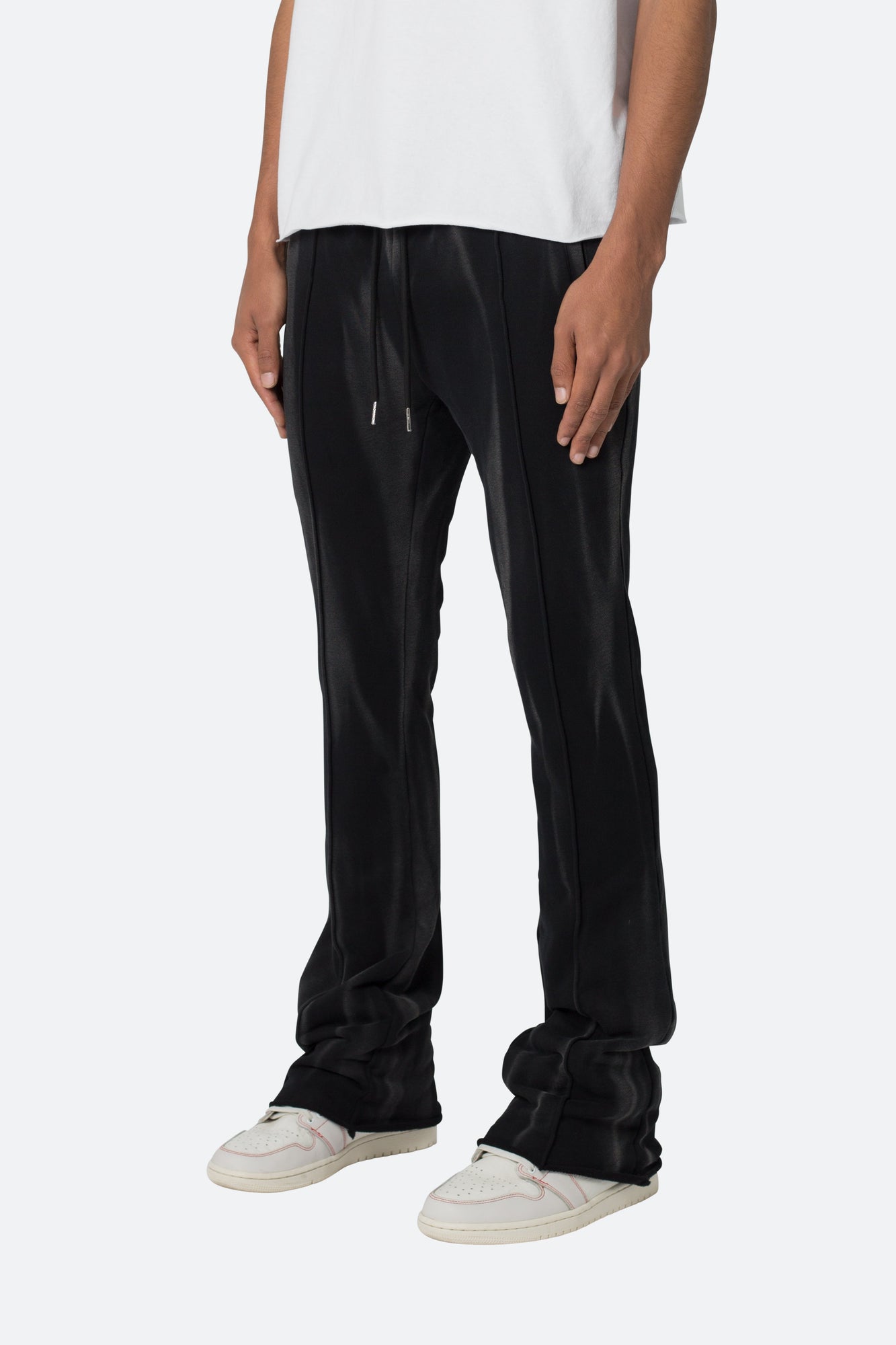 French Terry Flare Sweatpants | Black
