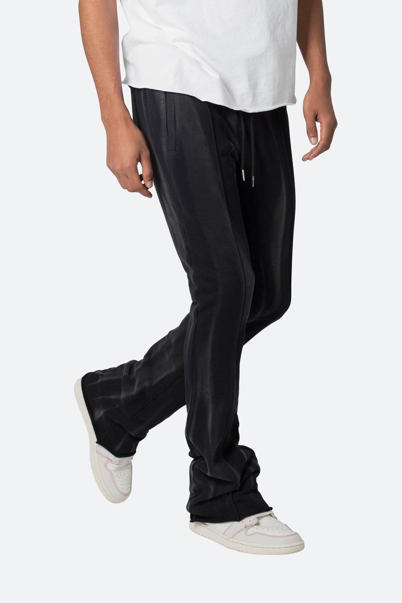 French Terry Flare Sweatpants | Black