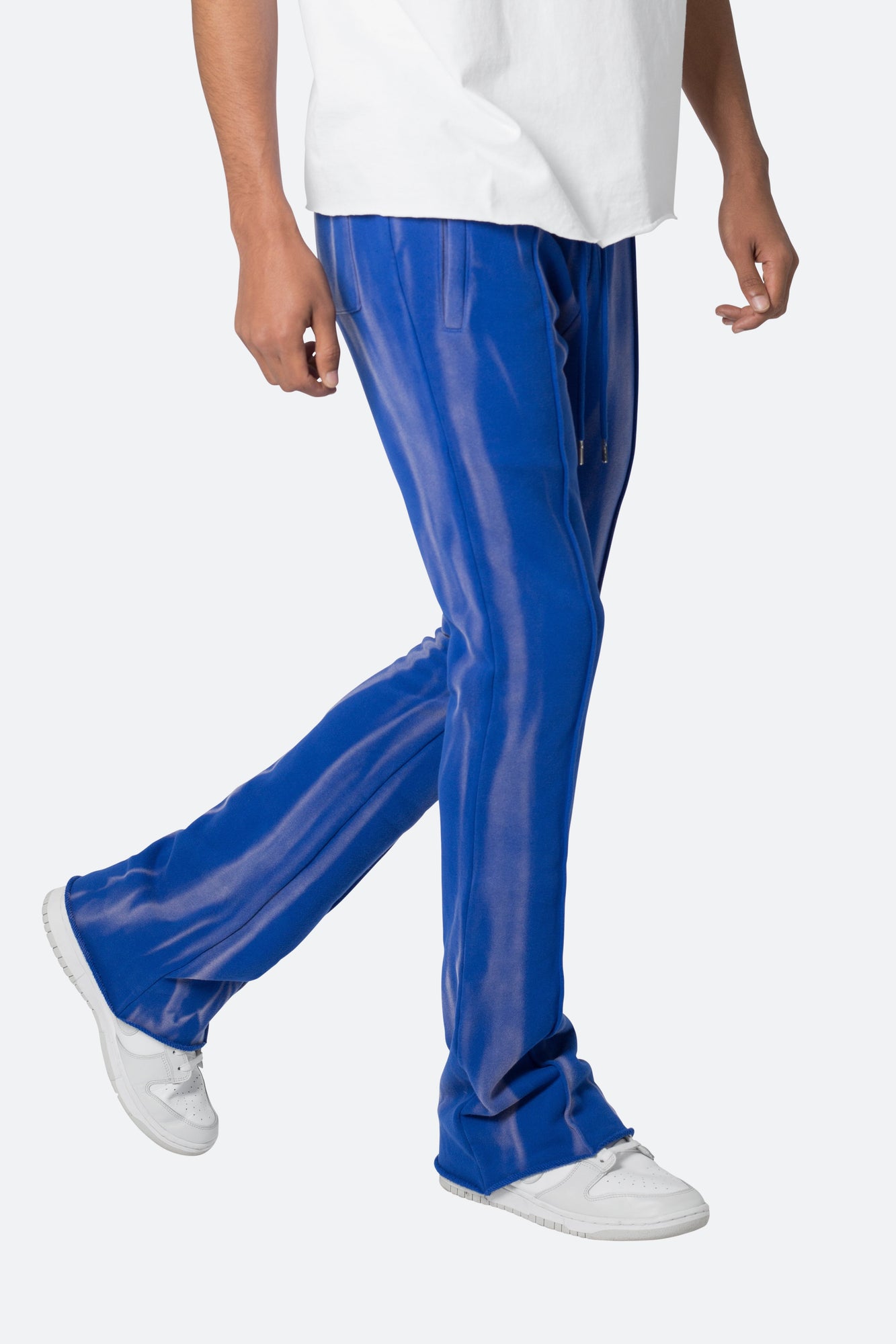 French Terry Flare Sweatpants | Blue