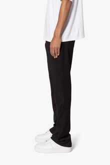 Front Pleat Flare Denim | Black