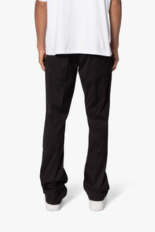 Front Pleat Flare Denim | Black