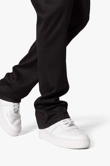 Front Pleat Flare Denim | Black