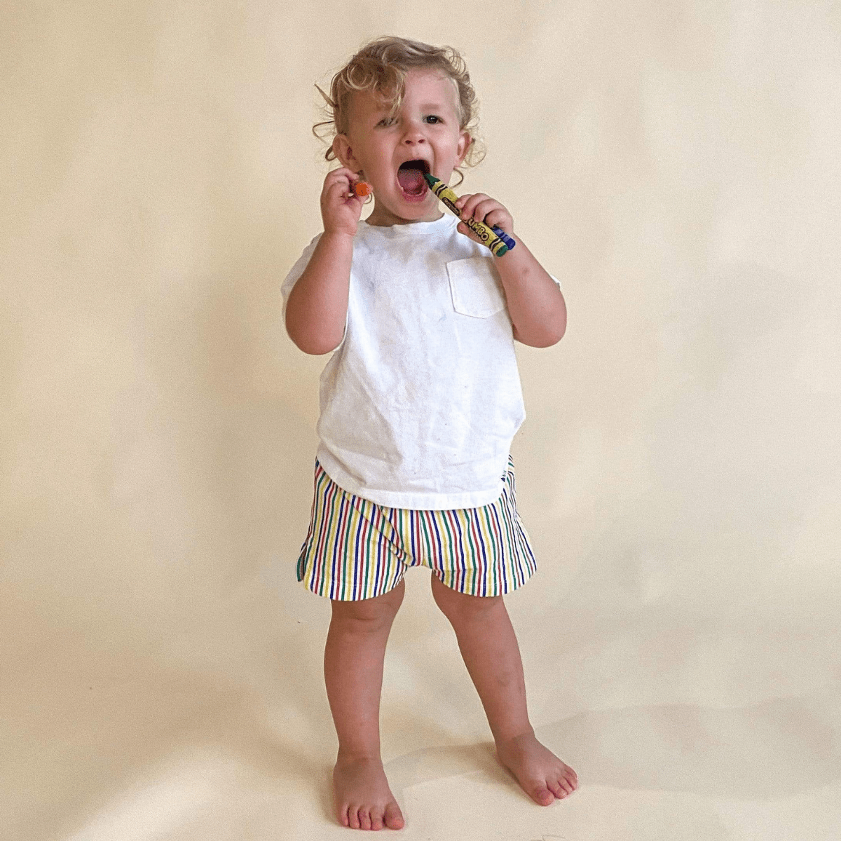 Mini Swim Trunk | Fun Stripe