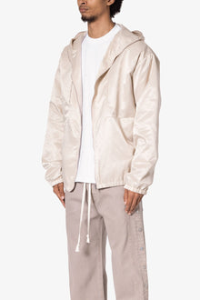 Full Zip Paneled Fight Jacket | Stone