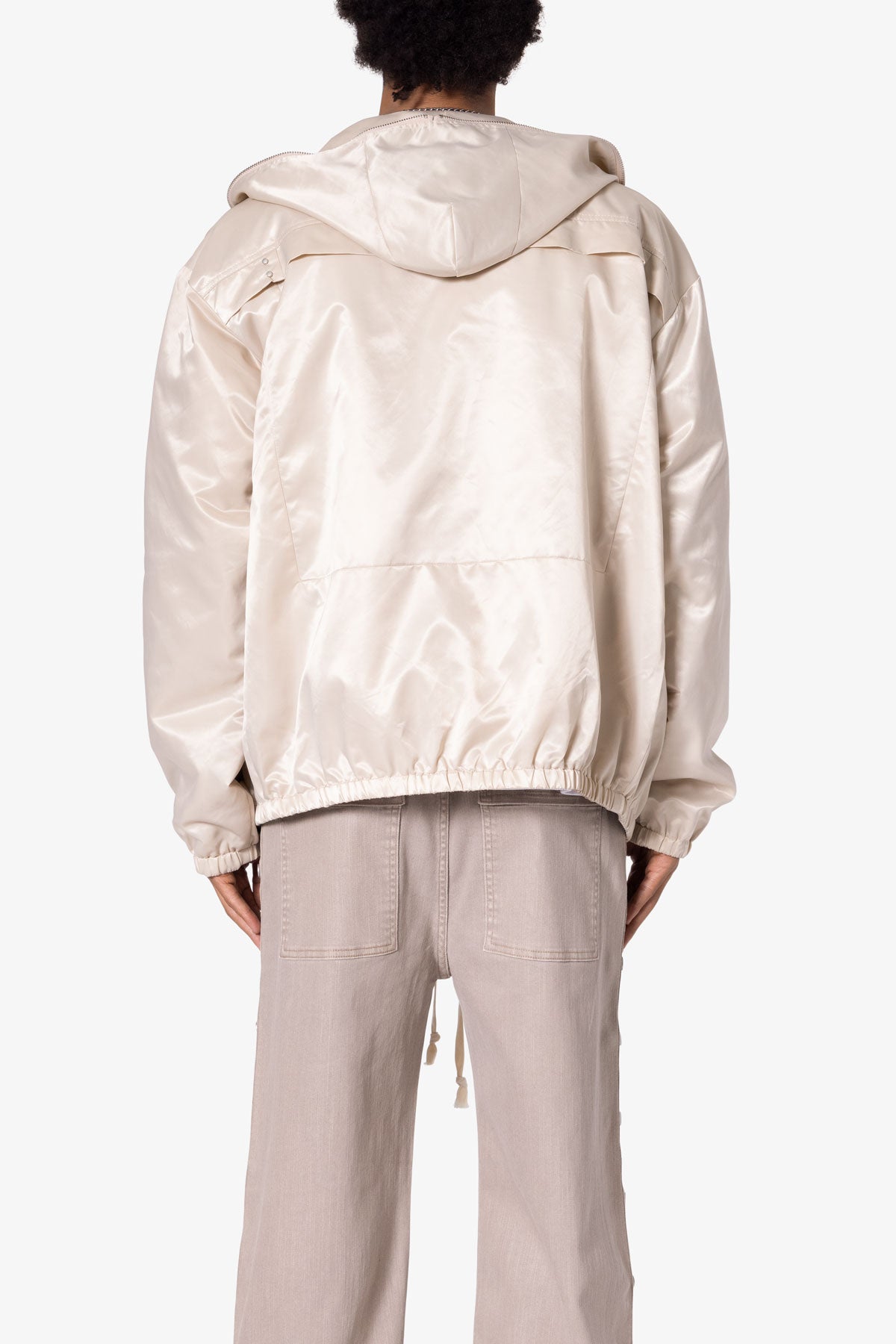 Full Zip Paneled Fight Jacket | Stone