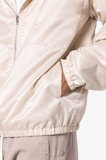 Full Zip Paneled Fight Jacket | Stone