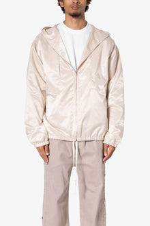 Full Zip Paneled Fight Jacket | Stone