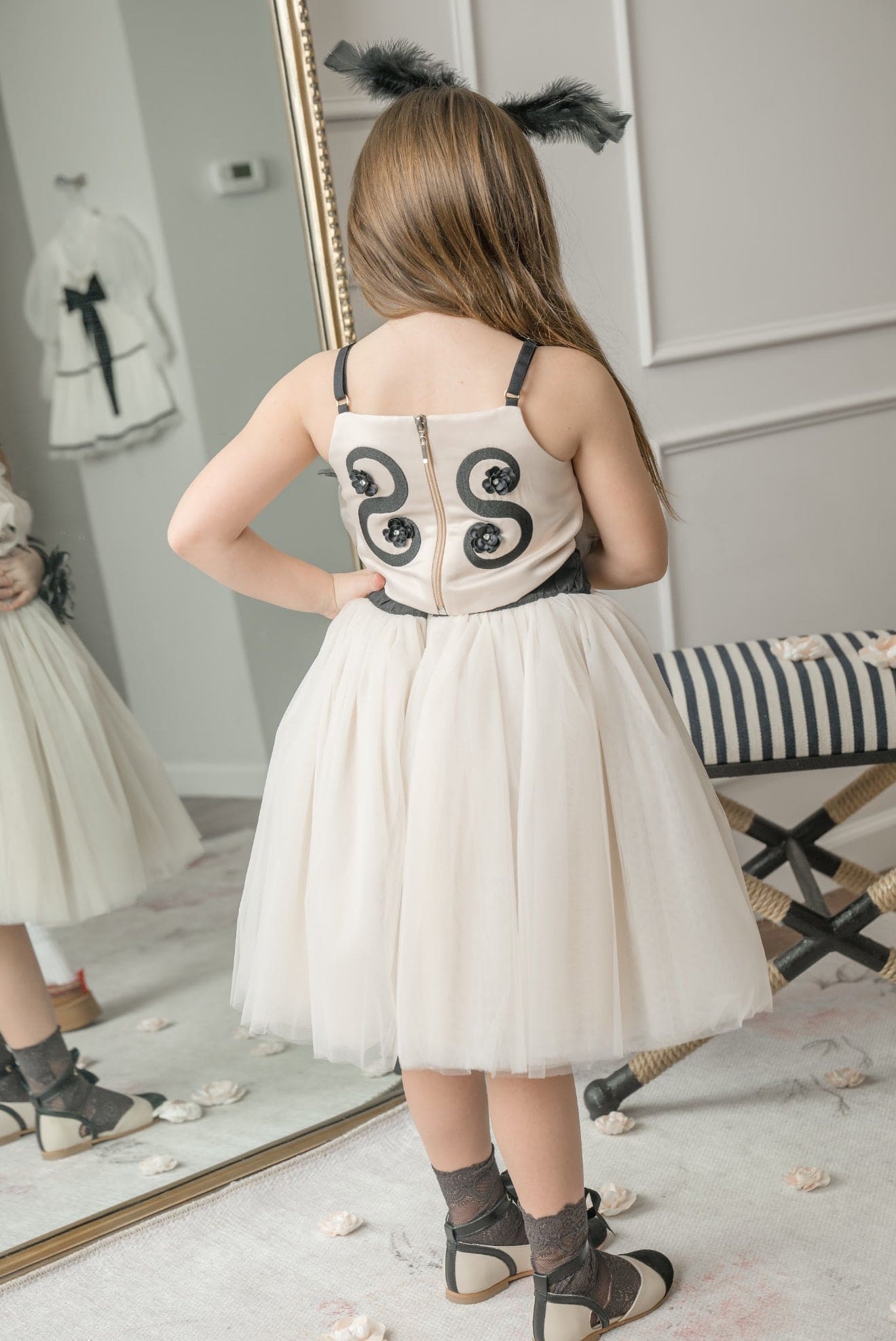 Girl | CocoCaramel Tulle Skirt | Beige