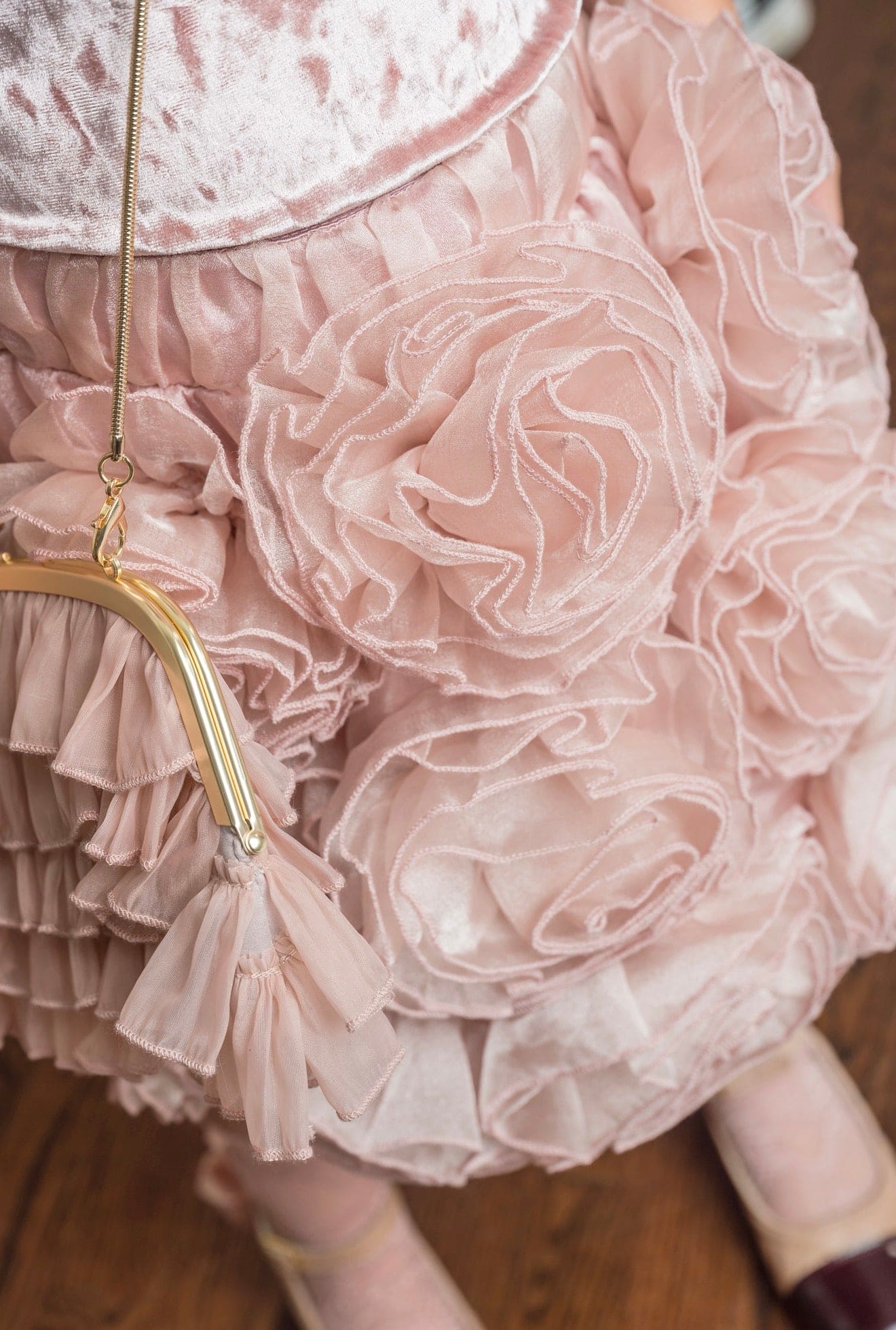 Girl | Vivian Organza Skirt | Dusty Pink