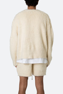 Fuzzy Cardigan Sweater | Off White