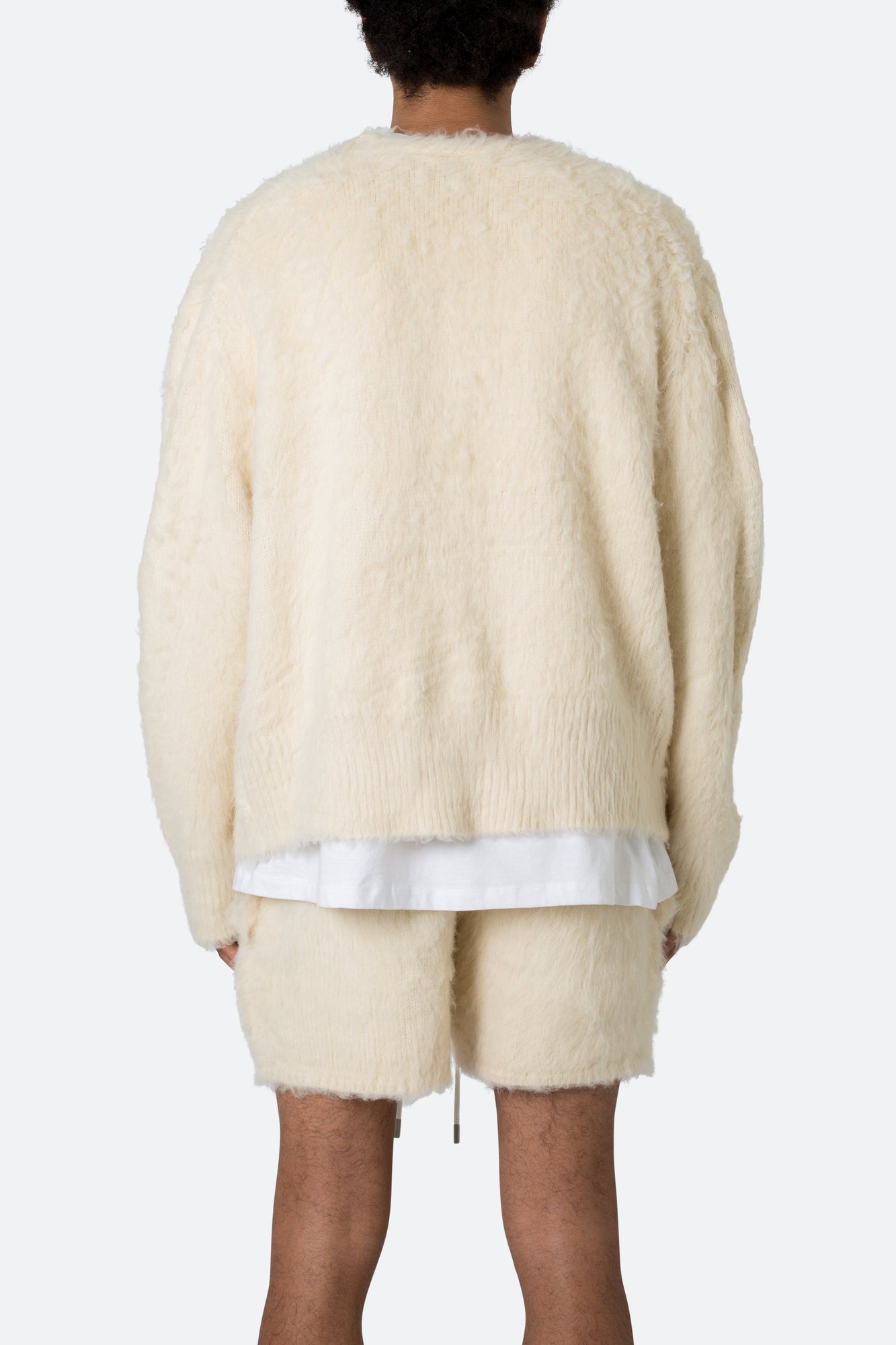 Fuzzy Cardigan Sweater | Off White