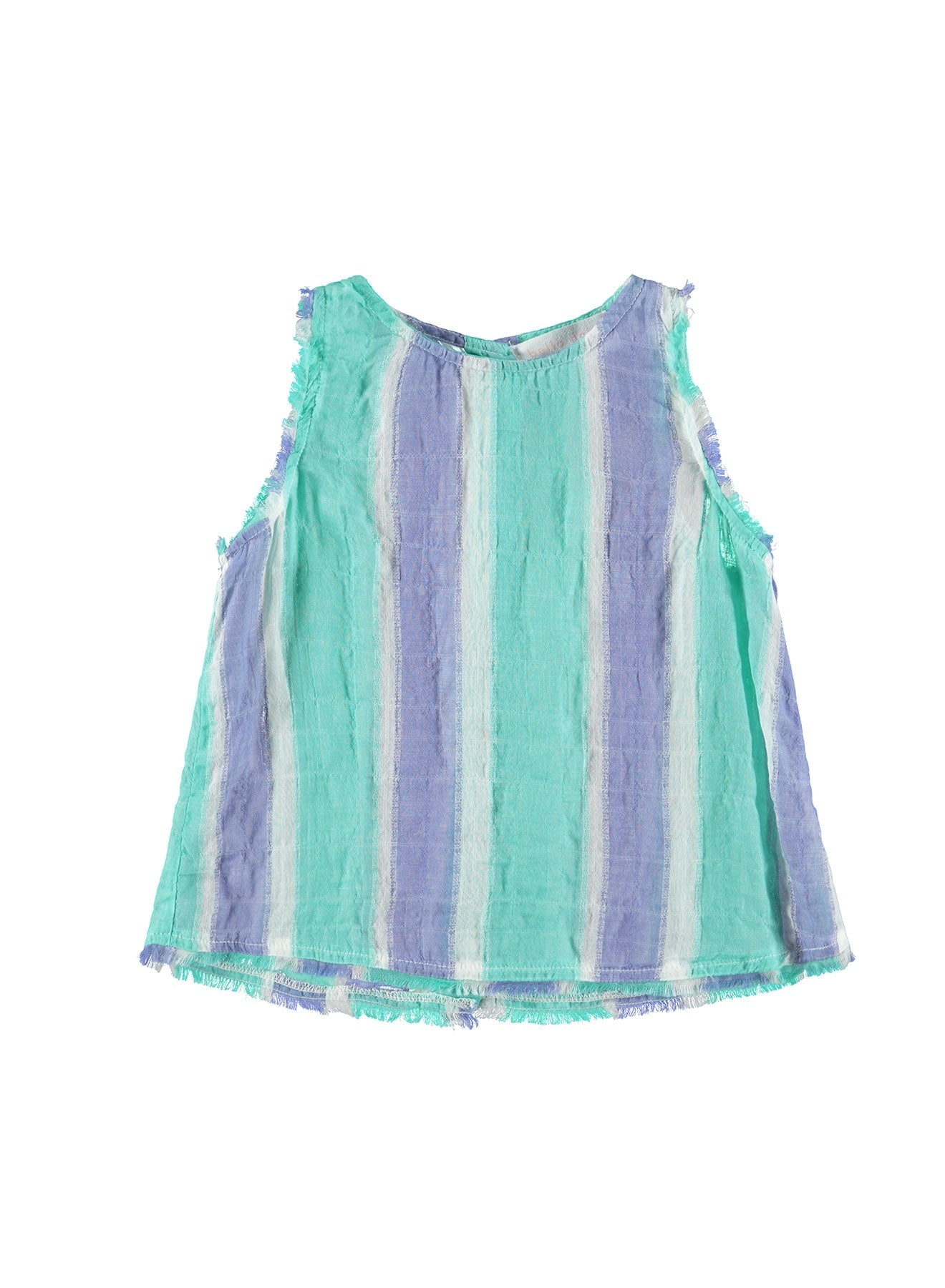 Button Back Shell Frayed Top | Seaspray