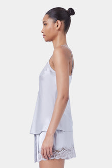 The Silk Cami By GINIA In Silver