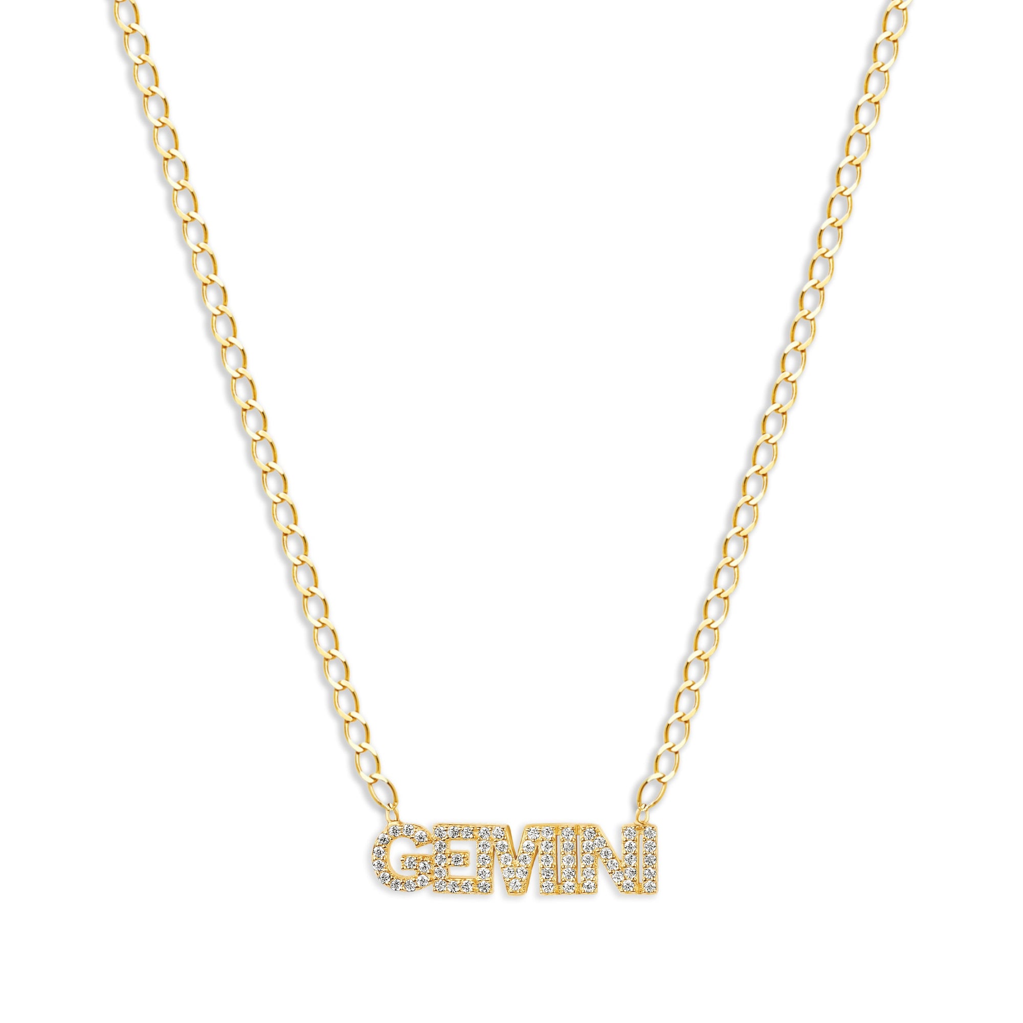 The Iced Out Zodiac Necklace | Gold Vermeil & Sterling Silver