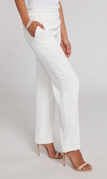 Theresa Crepe Pants | White
