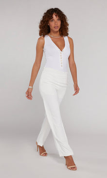 Theresa Crepe Pants | White