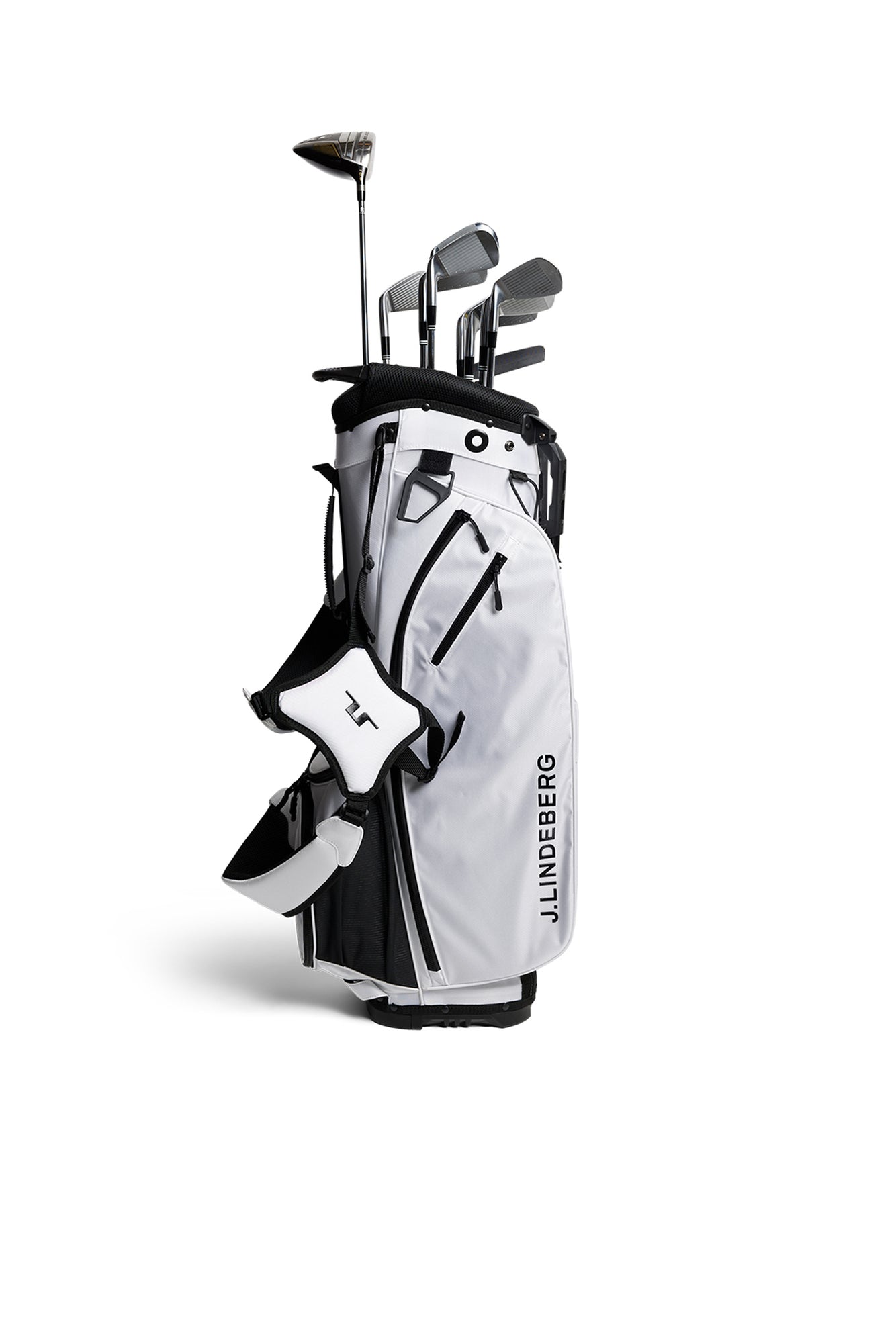 JL Flare Golf Bag in White by J.Lindeberg