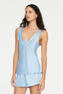 The Florence Cami By GINIA In Cornflower Blue