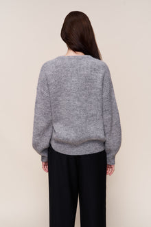Womens | Bobbie Oversized Wool Jumper | Heather Grey