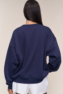 Womens | Guizio Fleece Crewneck | Navy