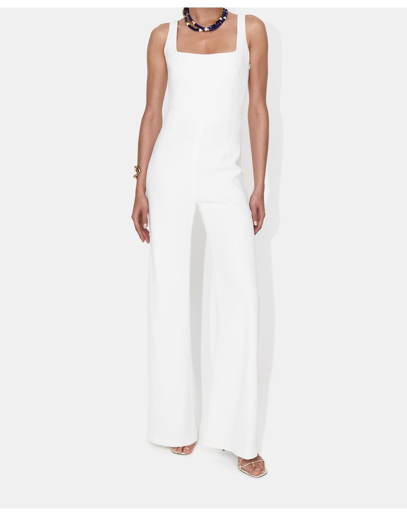 Geneva Bridal Jumpsuit | White