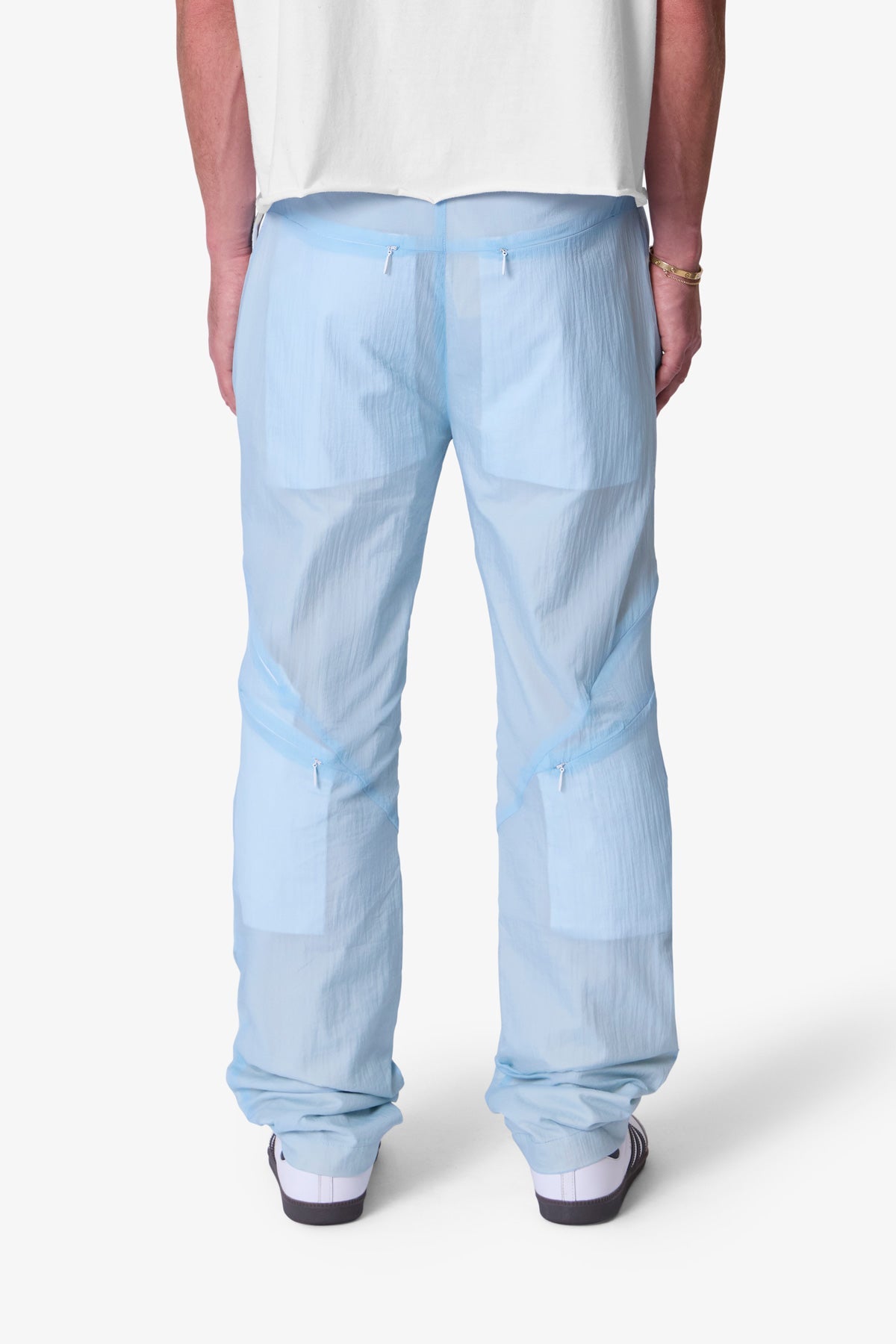 Ghosted Blue Pants | Light Blue