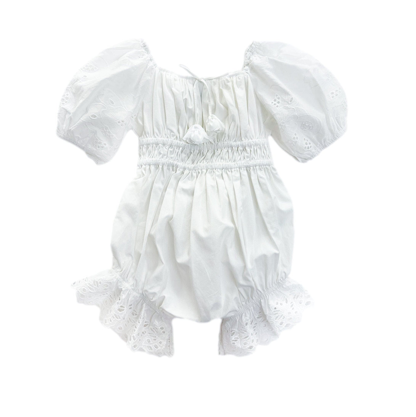 Girl | Blanca White Cotton Romper