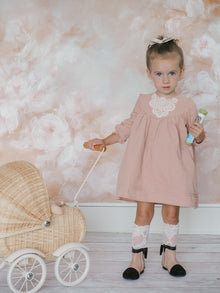 Girl | Clara Leather Booties | Pink x Black
