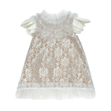Girl | Dove Lace Overlay Dress | Beige