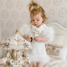 Girl | Ella Knit Feather Dress | White