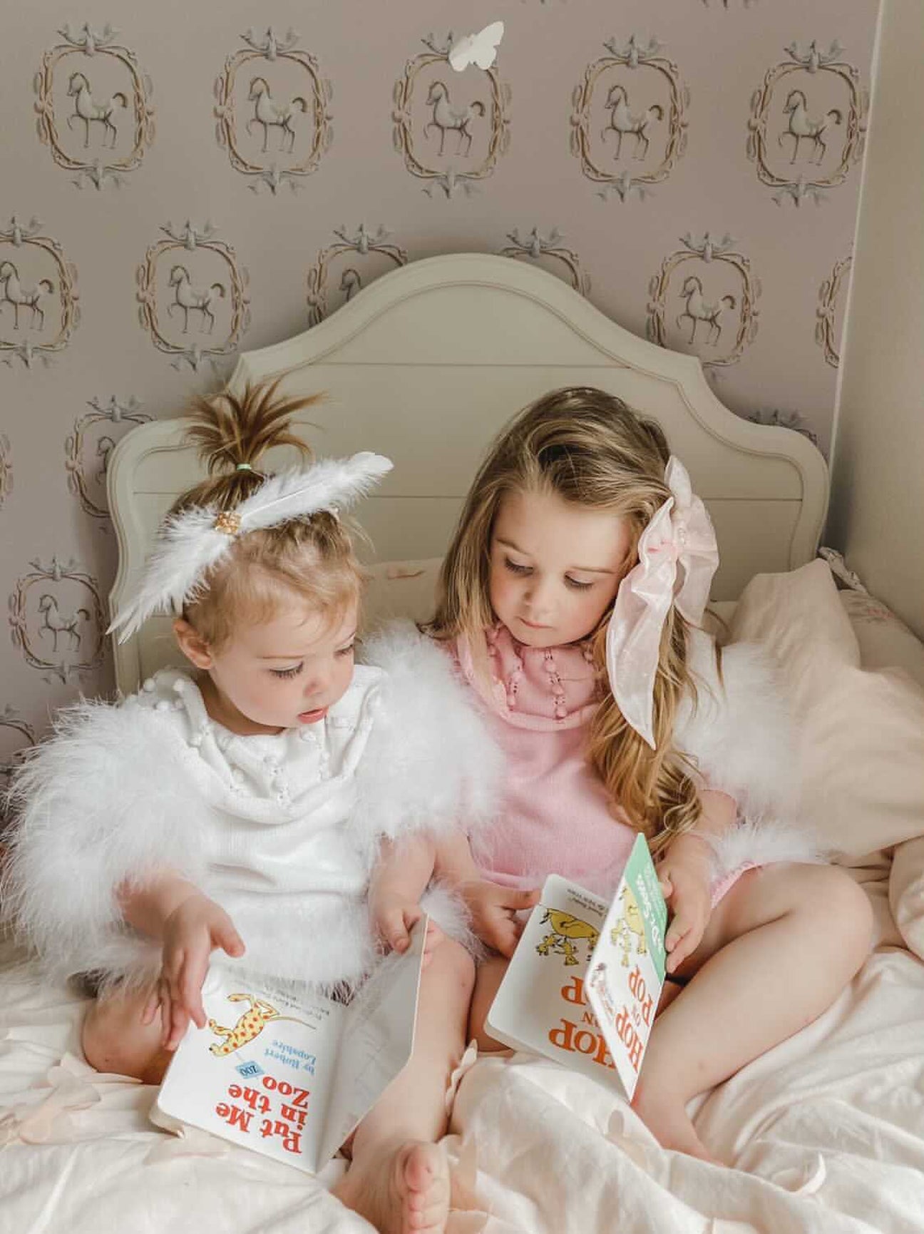 Girl | Ella Knit Feather Dress | White