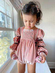 Girl | Juliette Velvet Romper