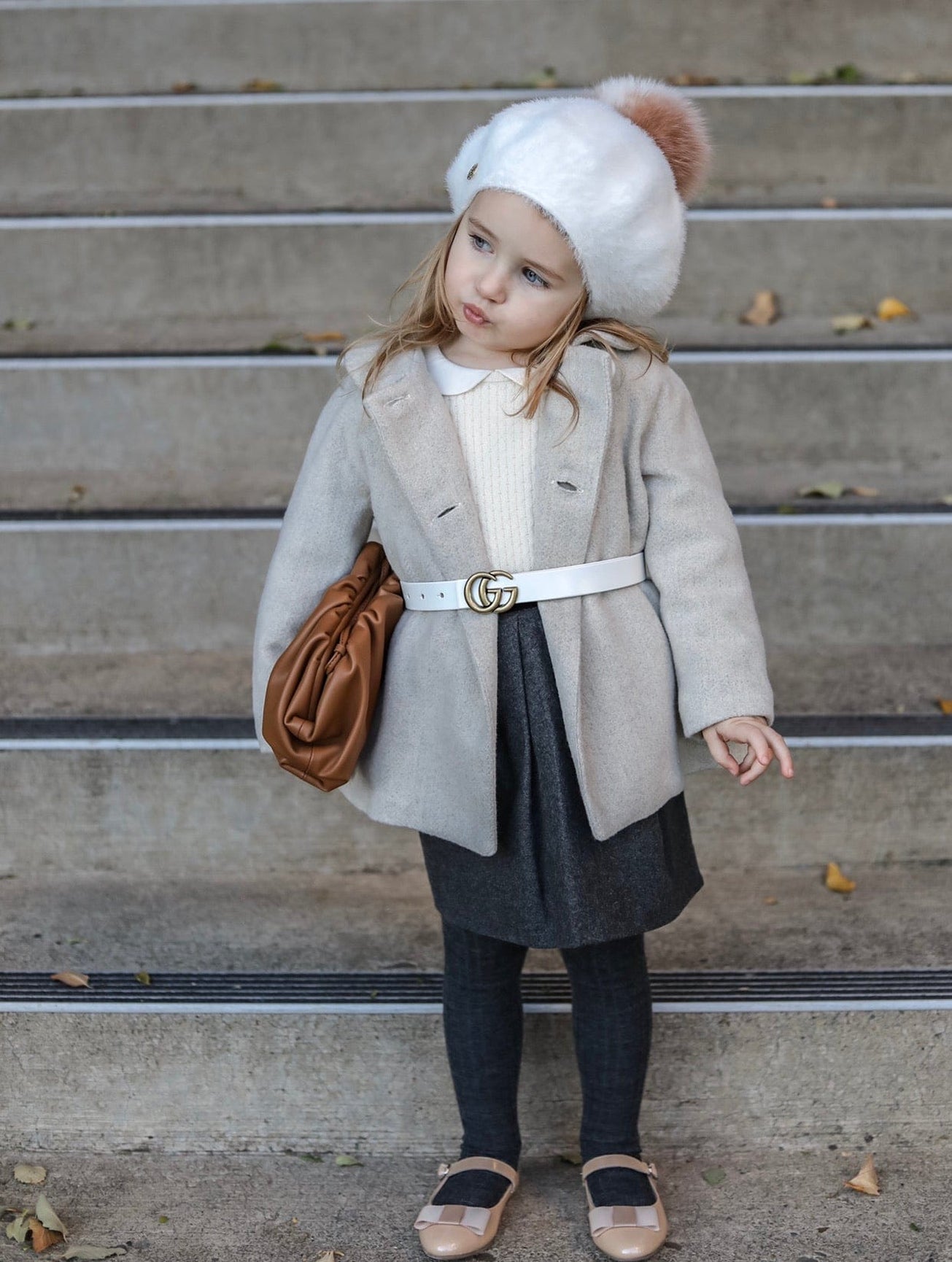 Girl | Milana Victoria Kids Beret | White