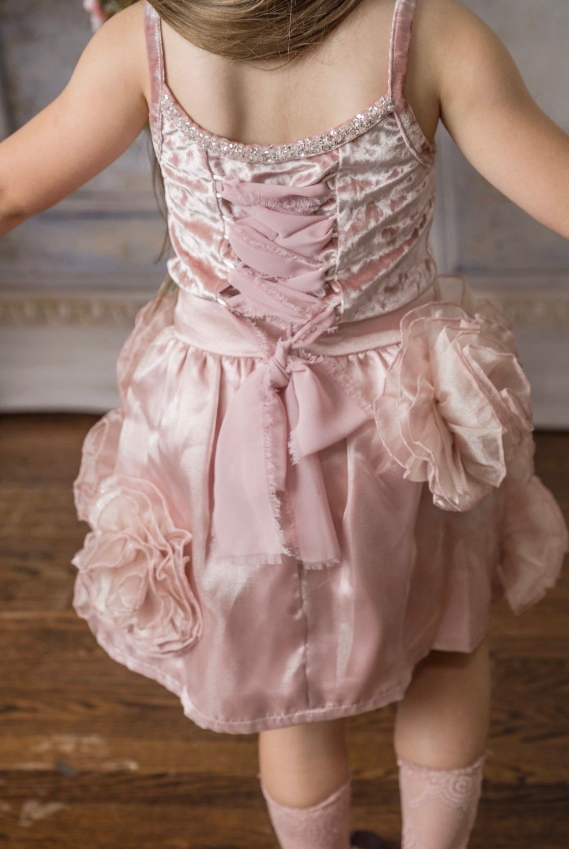 Girl | Vivian Organza Skirt | Dusty Pink