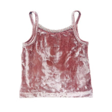 Girl | Vivian Velour Tank Top | Dusty Pink