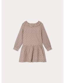 Girls | Mariela Dress Flowers | 14Y | Taupe