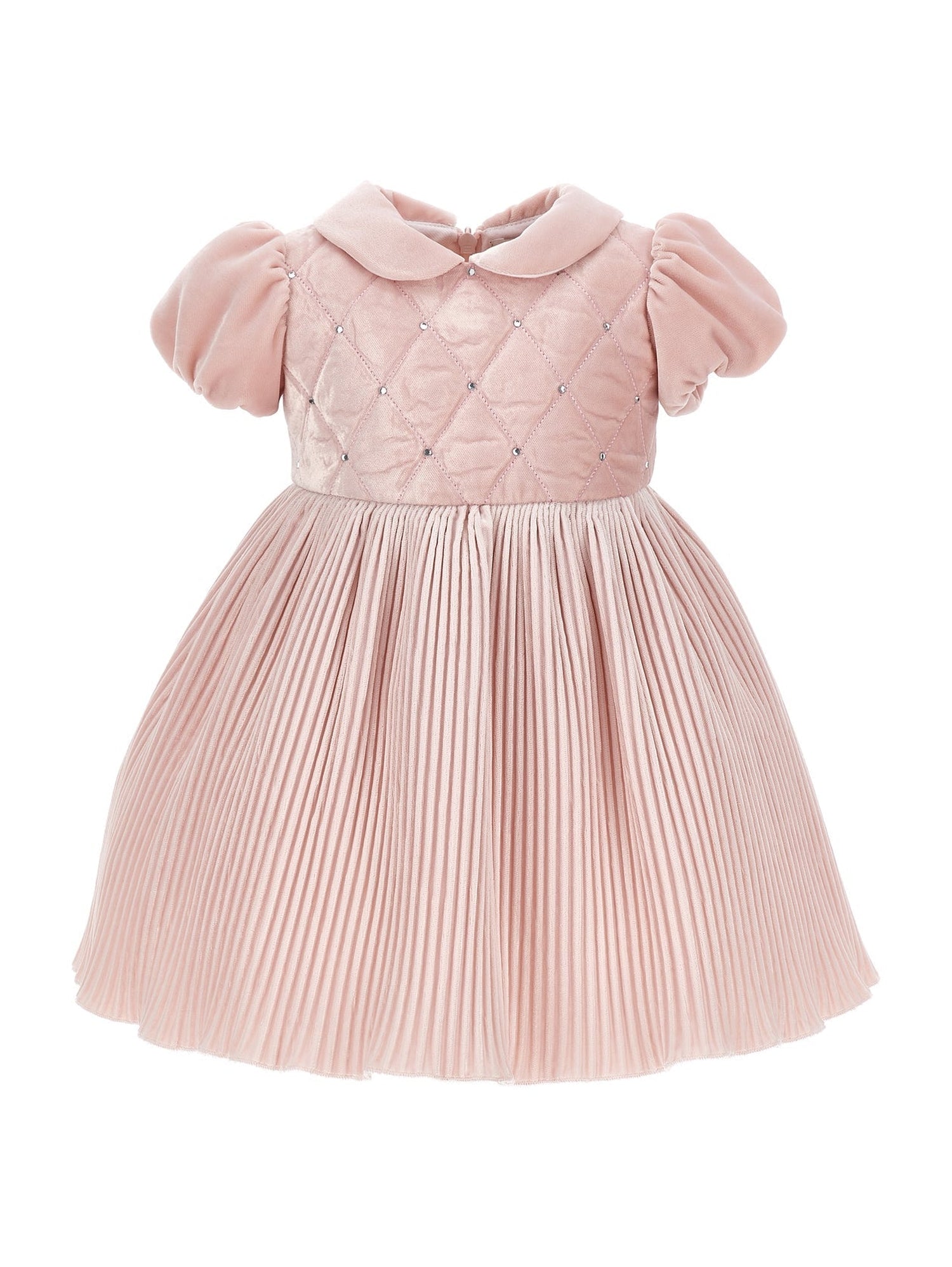 Girls | Princess Velvet Dress | Antique Pink