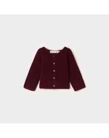 Girls | Tassia Cardigan | 6M-18M | Burgundy