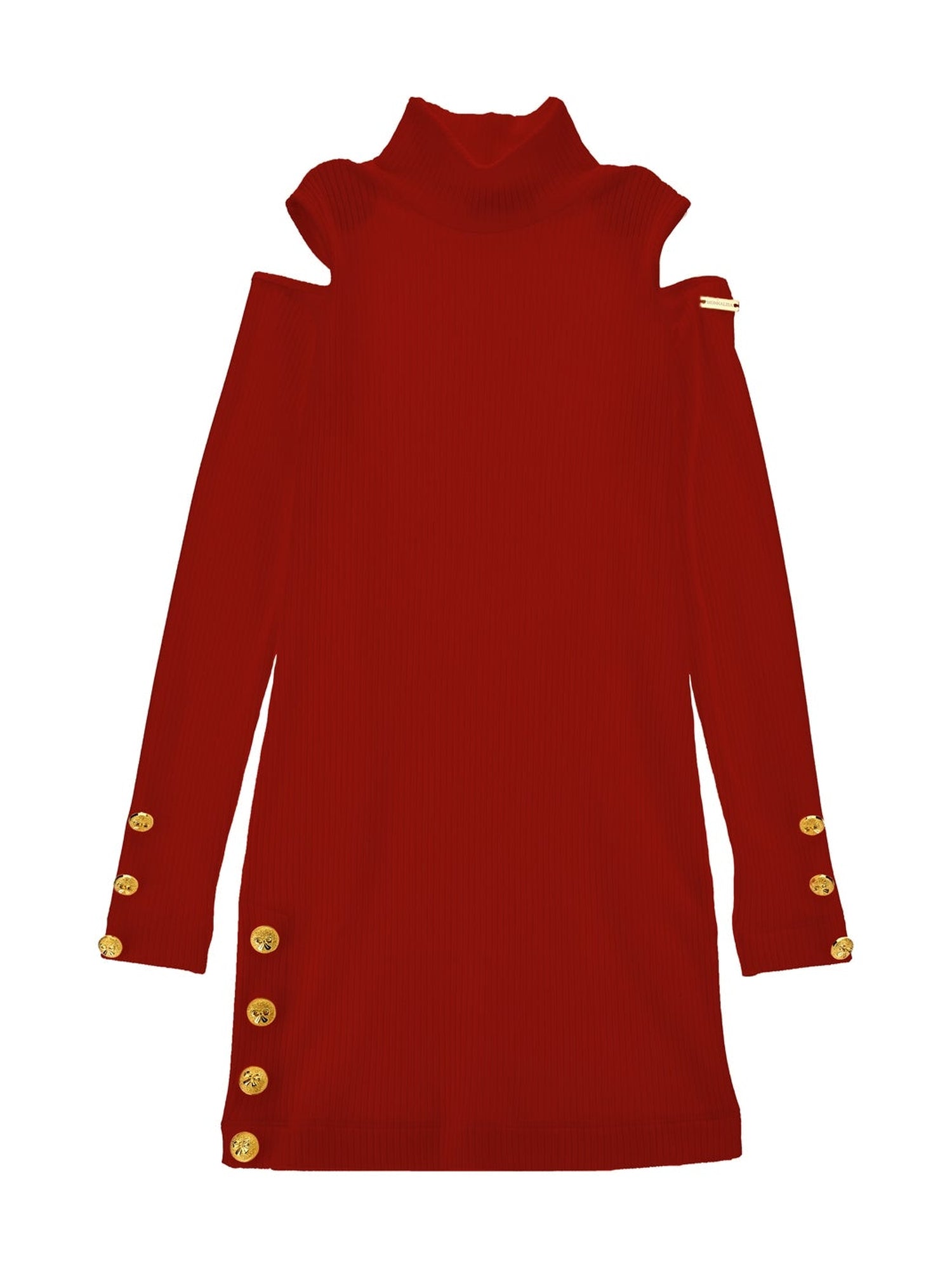 Girls | Viscose Ribbed Minidress | Ruby