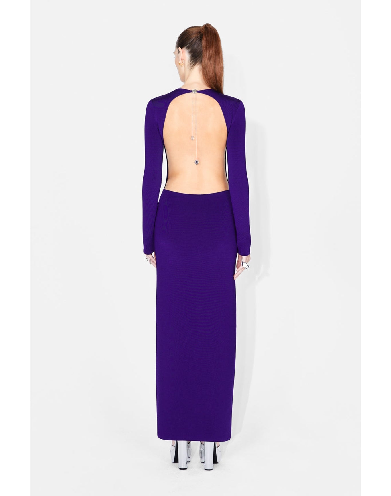 Globe Chain Vega Dress | Purple