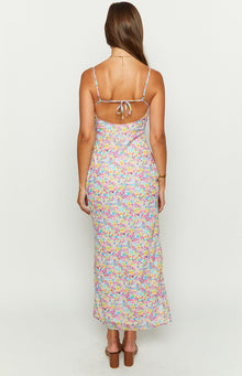 Good Days Painted Floral Maxi Dress | Pink