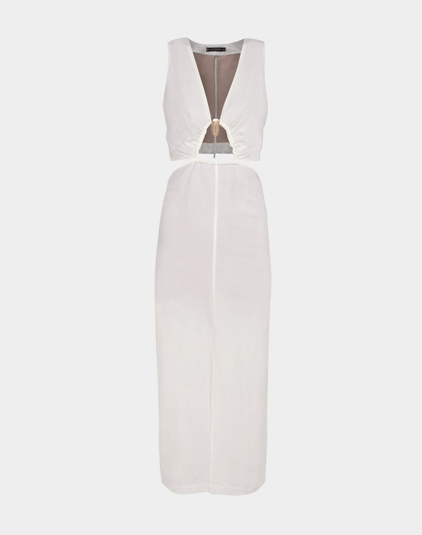 Gracie Detail Long Dress | Off White