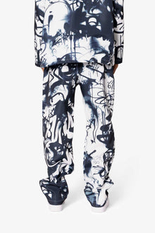 Graffiti Coach Pants | Black x White