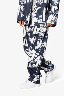 Graffiti Coach Pants | Black x White