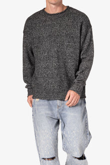 Grain Sweater | Black x Grey
