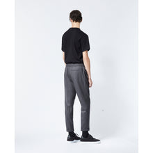 Gray Wool Pants With Elastic Band | Men | Dark Grey